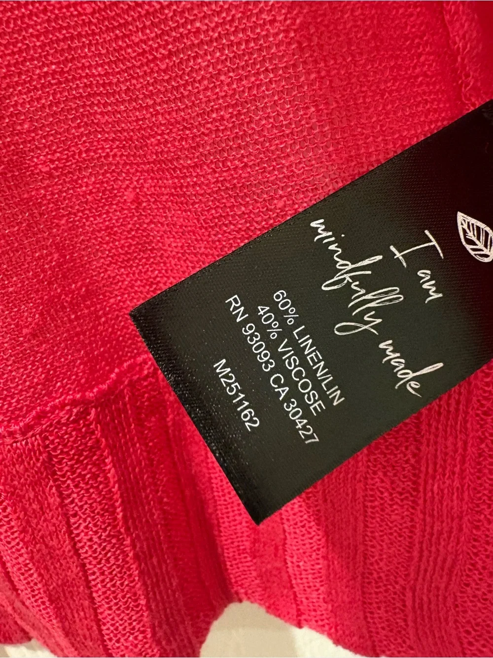 NIC+ZOE NWT Small Daiquiri Pink Linen Blend Open Front Cardigan Sweater $118
